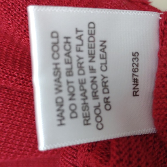 Boca Classics Men's Red Knit Long Sleeve Crewneck Pullover Lightweight Sweater M - Picture 10 of 10